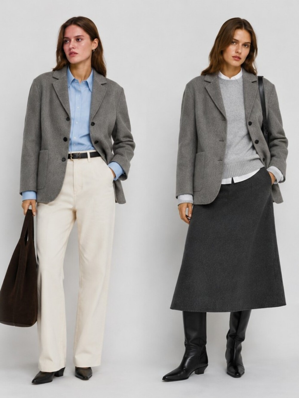 Zara WOOL BLEND BLAZER (XS)⚠️Runs large.⚠️